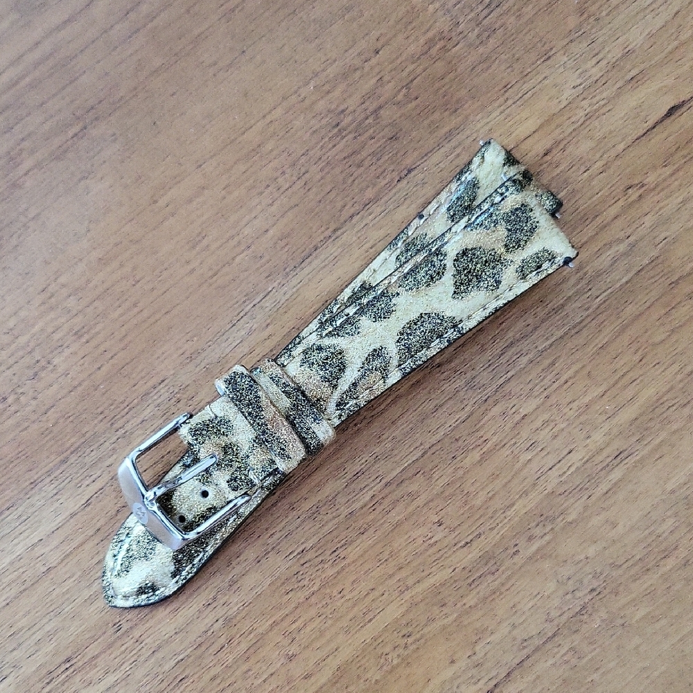 Michele Animal Print Women's Watchband